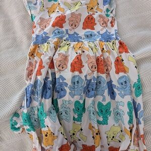 Colorful Cartoon Character Dress